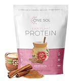 One Sol Lean Plant-Based Protein Powder&comma; Pea & Brown Rice Protein&comma; Low Carb&comma; Vegan Friendly - Gluten&comma; Lactose&comma; & Soy Free - No Added Sugar&comma; Non-GMO&comma; Clean Nutrition&comma; No Bloating &lpar;Horchata&rpar;
