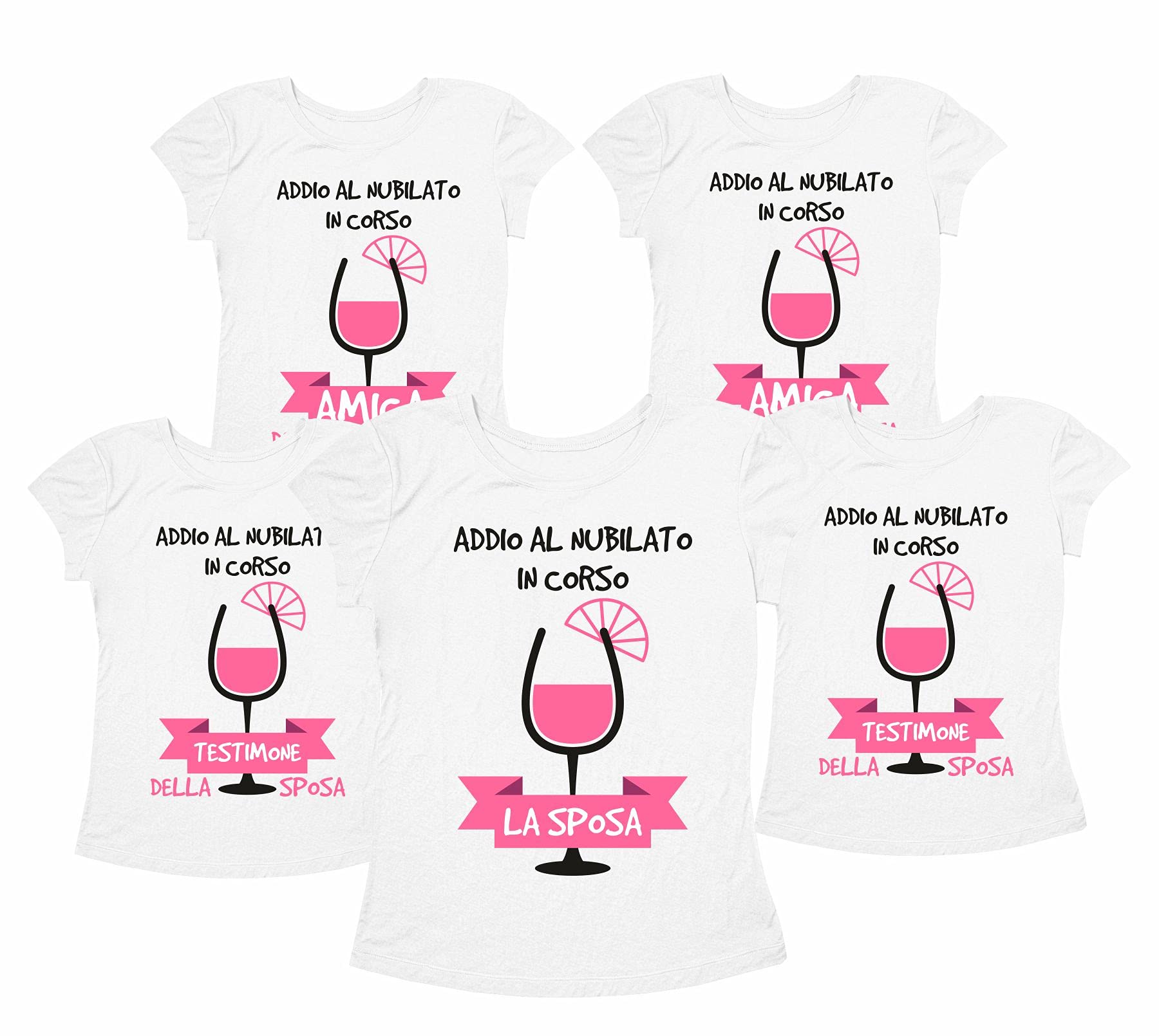 T-Shirt Addio Al Nubilato Personalizzata -Sono Contraria Al Matrimonio - Foto 2