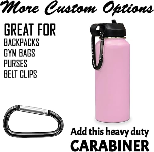 Miniatura 4 de LaserGram Botella de agua personalizada, Bronco Rider, acero inoxidable de doble pared aislada al vacío con popote superior, regalo grabado