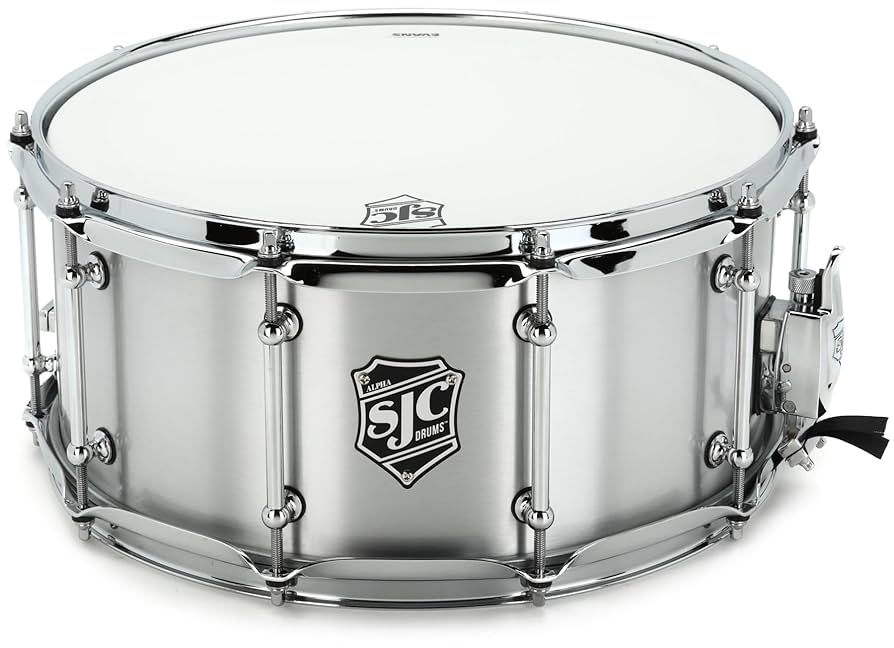Amazon.com: SJC Custom Drums Alpha Aluminum Snare Drum - 6.5