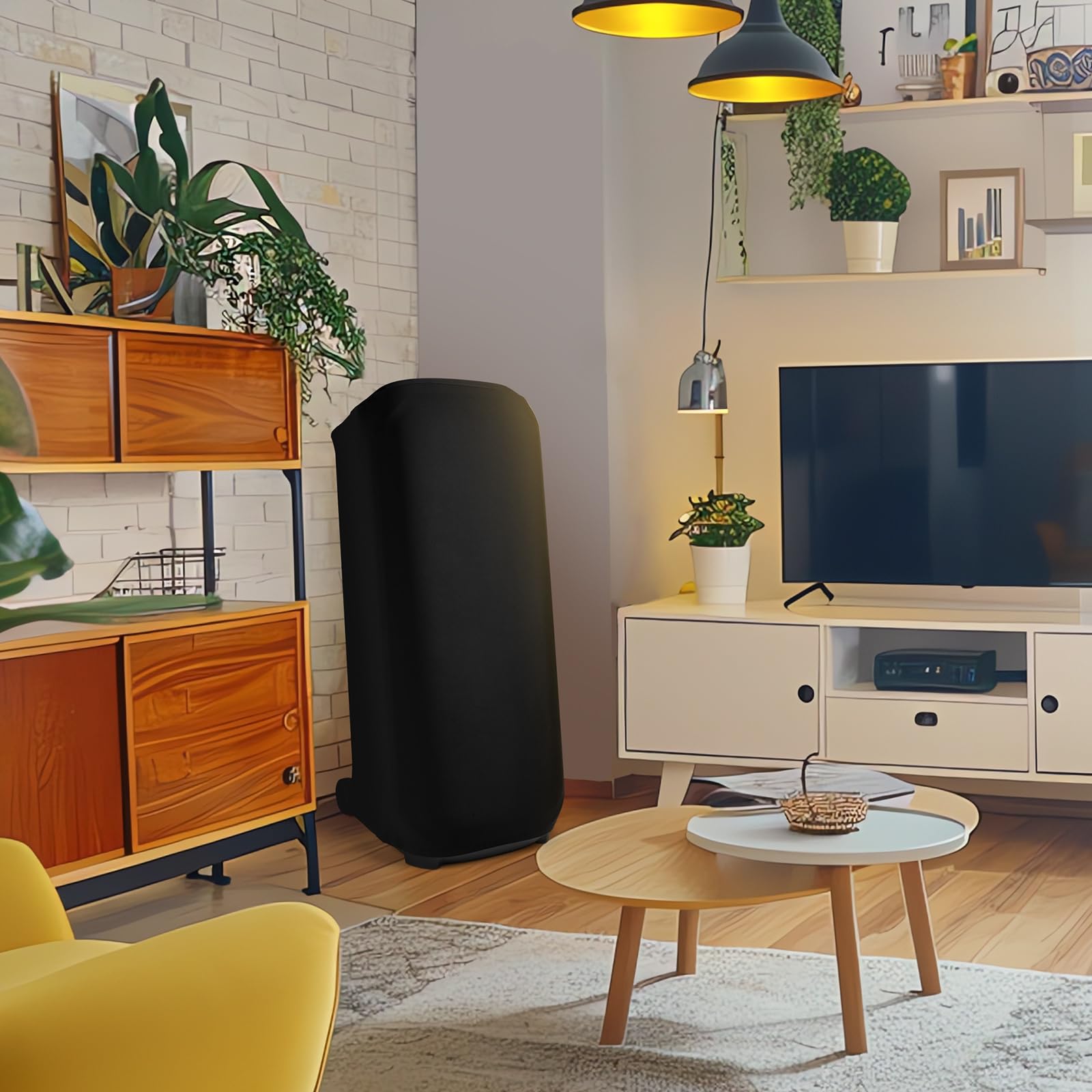Étui Housse de Protection pour JBL PartyBox 710 Enceinte de Soirée Bluetooth Portable,Anti-Poussière Lycra Sac Accessoires avec Bande élastique pour JBL PartyBox 710(Noir)