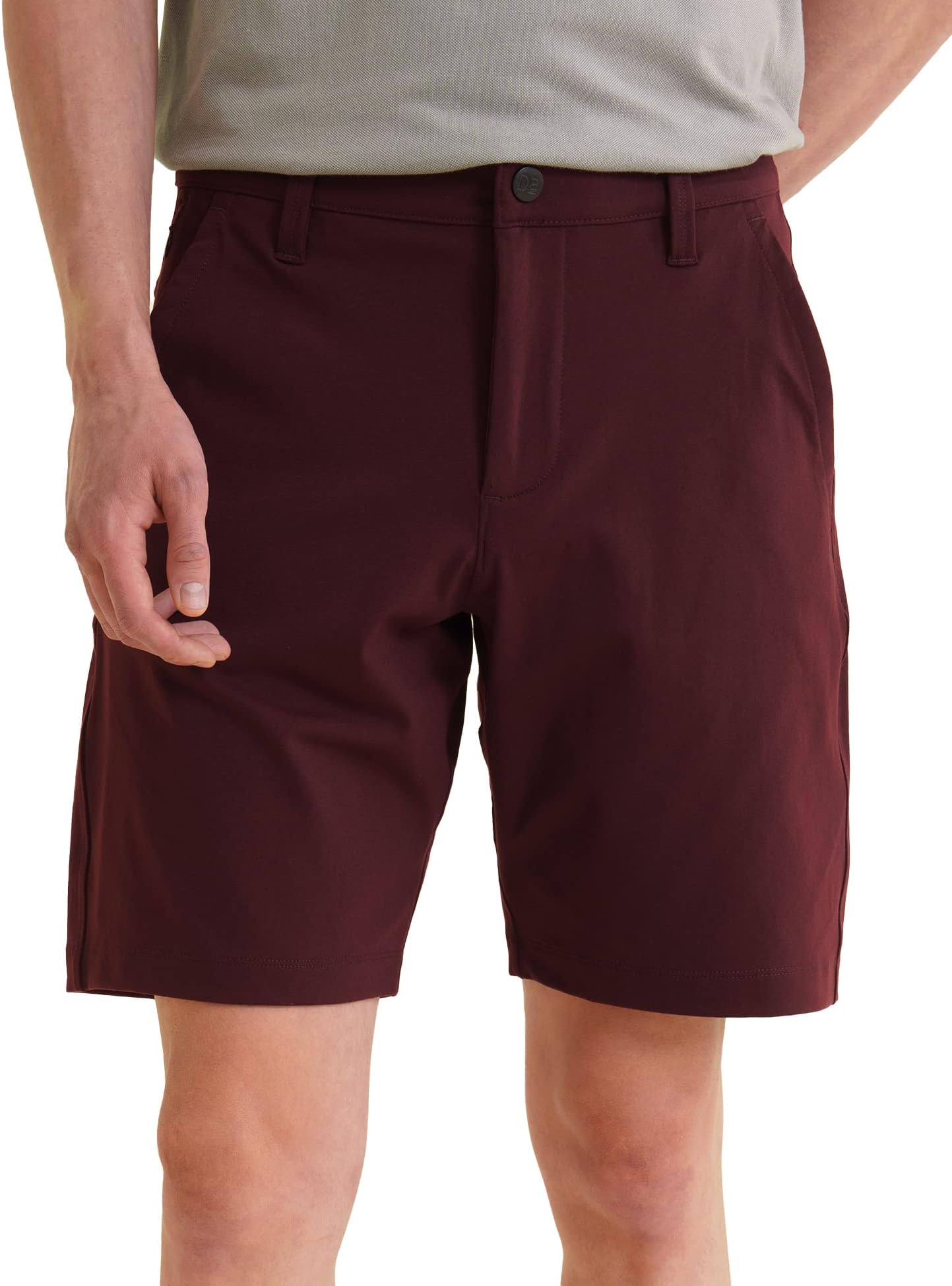 DAMENSCHChino Shorts for Men, 4-Way Stretch Shorts Pant for Men, Anti-Wrinkle Shorts for Men Stylish, No Fade Long Lasting Shorts, Microfiber Buttoned Chino Shorts Men