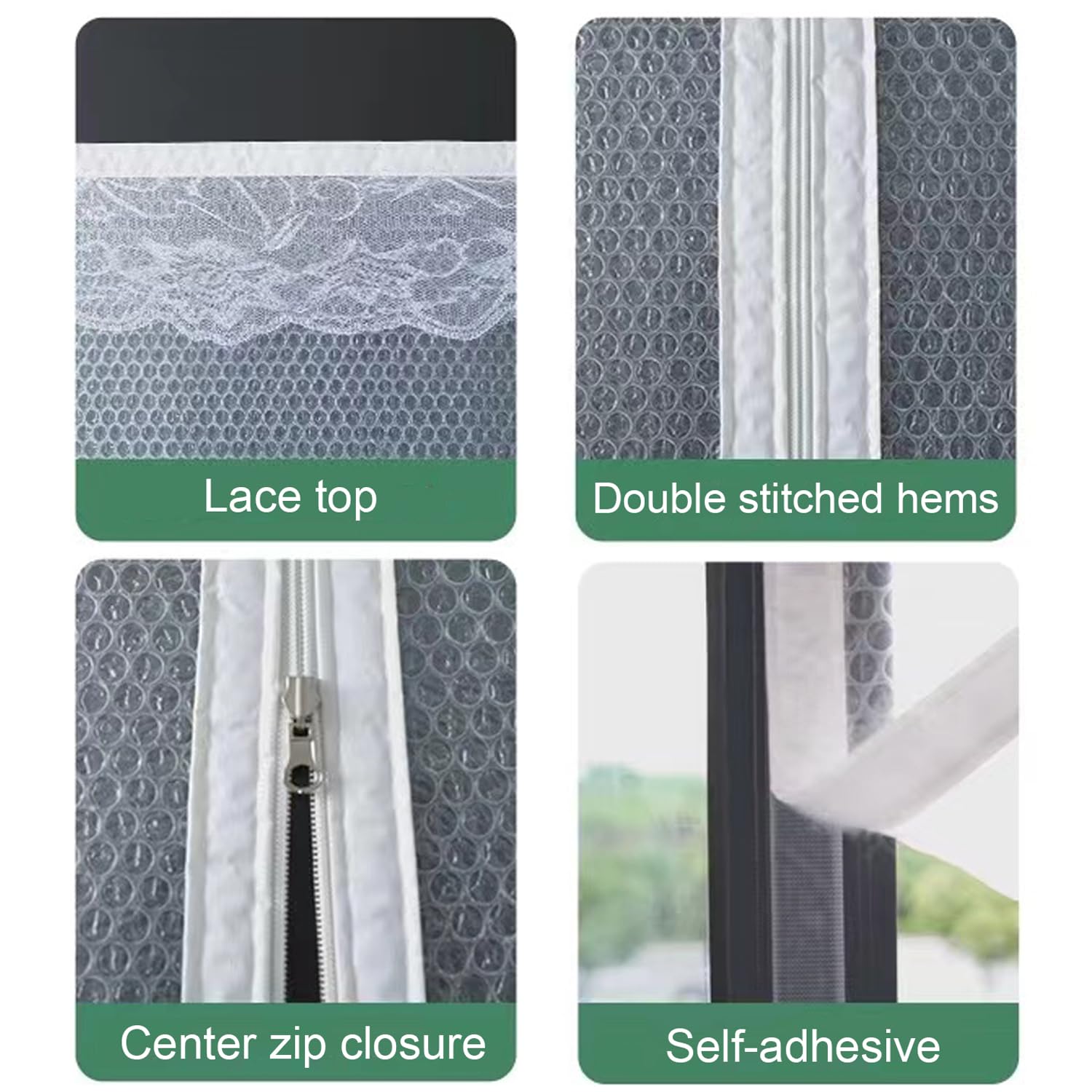 thumbnail: Thermische Raamfolie — Herbruikbaar, Winddicht En Koudewerend (160x120 Cm)