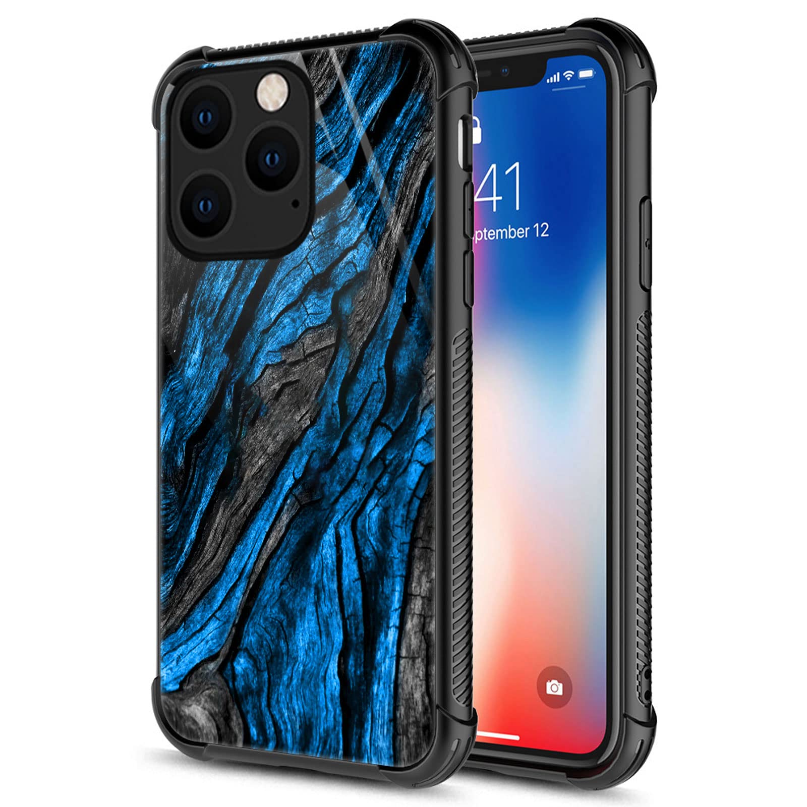 Photo 1 of 1.CARLOCA Compatible with iPhone 14 Plus Case,Navy Blue Camo Wood Grain Graphic Design Shockproof Anti-Scratch Drop Protection Case for Apple iPhone 14 Plus Navy Blue Camo 2.Wood Grain iPhone 14 Plus(6.7 inch)ZtotopCases iPhone 14 Pro Wallet Case with Car