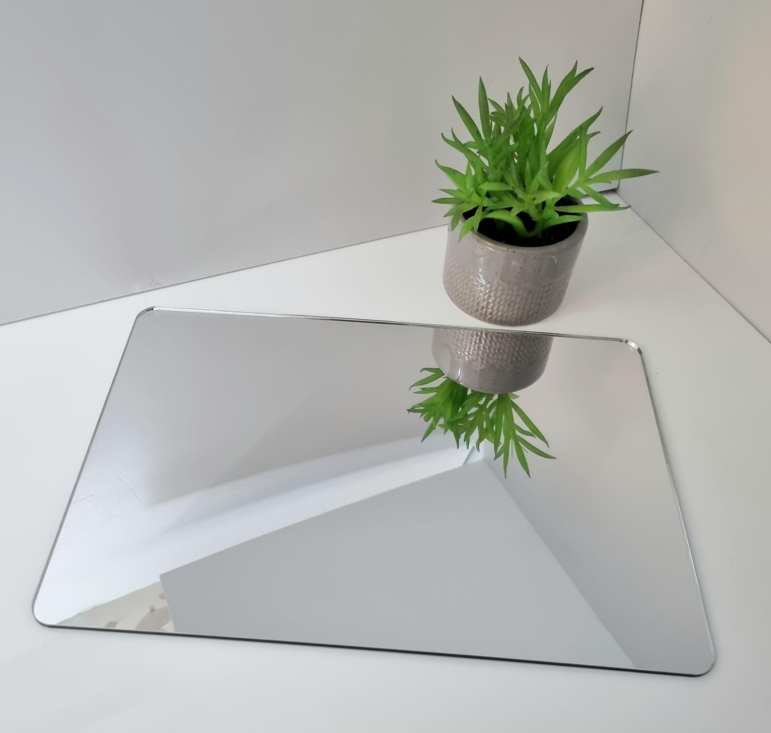 Servewell Rounded Corner Rectangle Wall Mirror - 60 x 45 cm