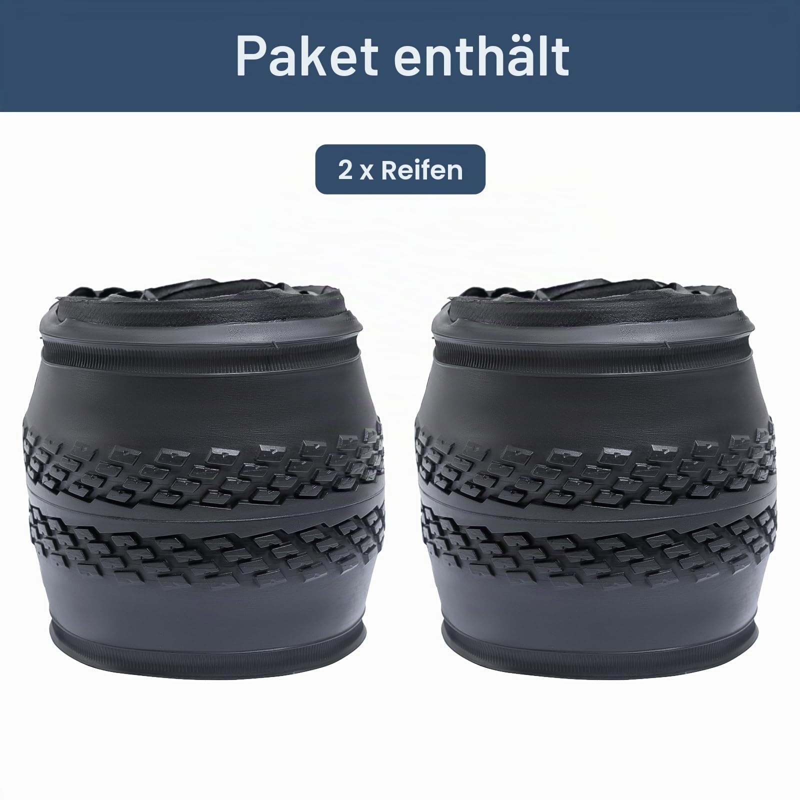 YunSCM 2Pcs Faltbare 20 Zoll Fahrradreifen 20x1.50 Mantel 40-406 kompatibel 20 x 1.50 Stadt/Straße Reifen