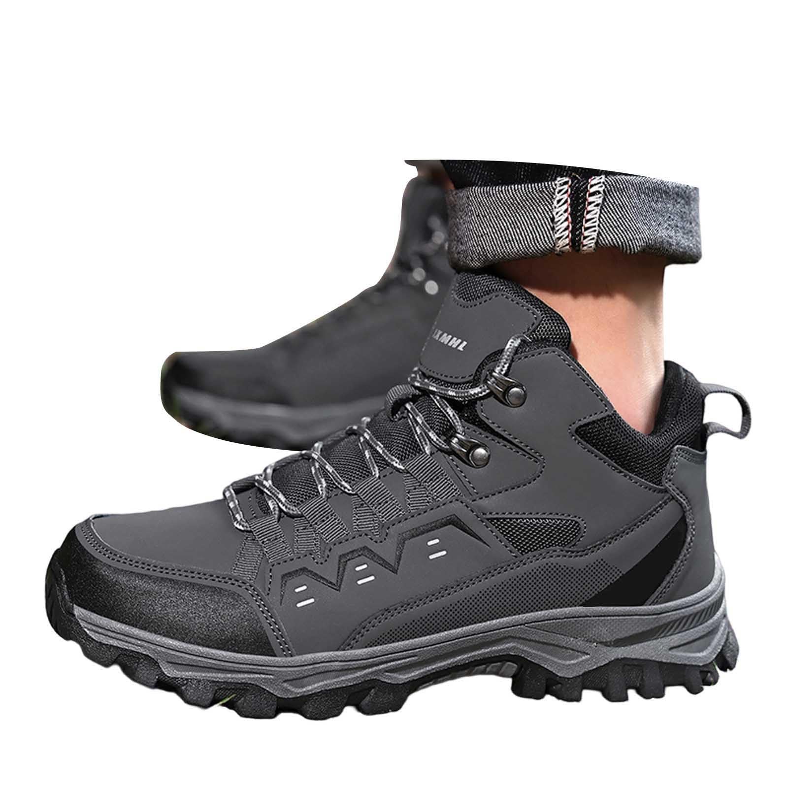 Generisch Stivali da trekking da uomo, impermeabili, da trekking, ultra leggeri, con suola morbida, per il tempo libero, sport, palestra, fitness, campeggio, leggeri
