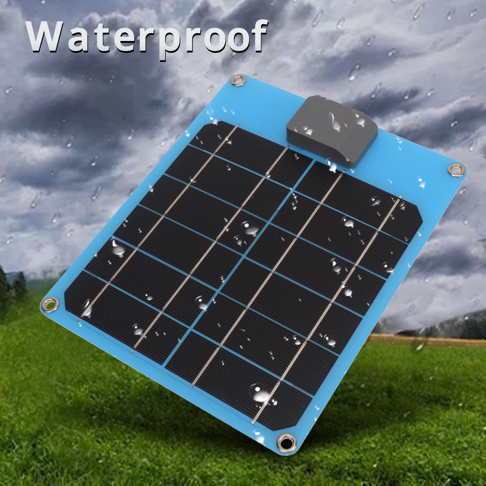 Kit Pannello Solare Monocristallino 5W 5V Uscita USB, Pannello