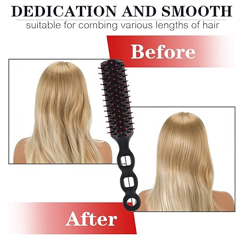 Miniatura 4 de Paquete de 100 cepillos de pelo a granel para personas sin hogar, envueltos individualmente, cepillo de viaje desechables para mujeres, adecuado