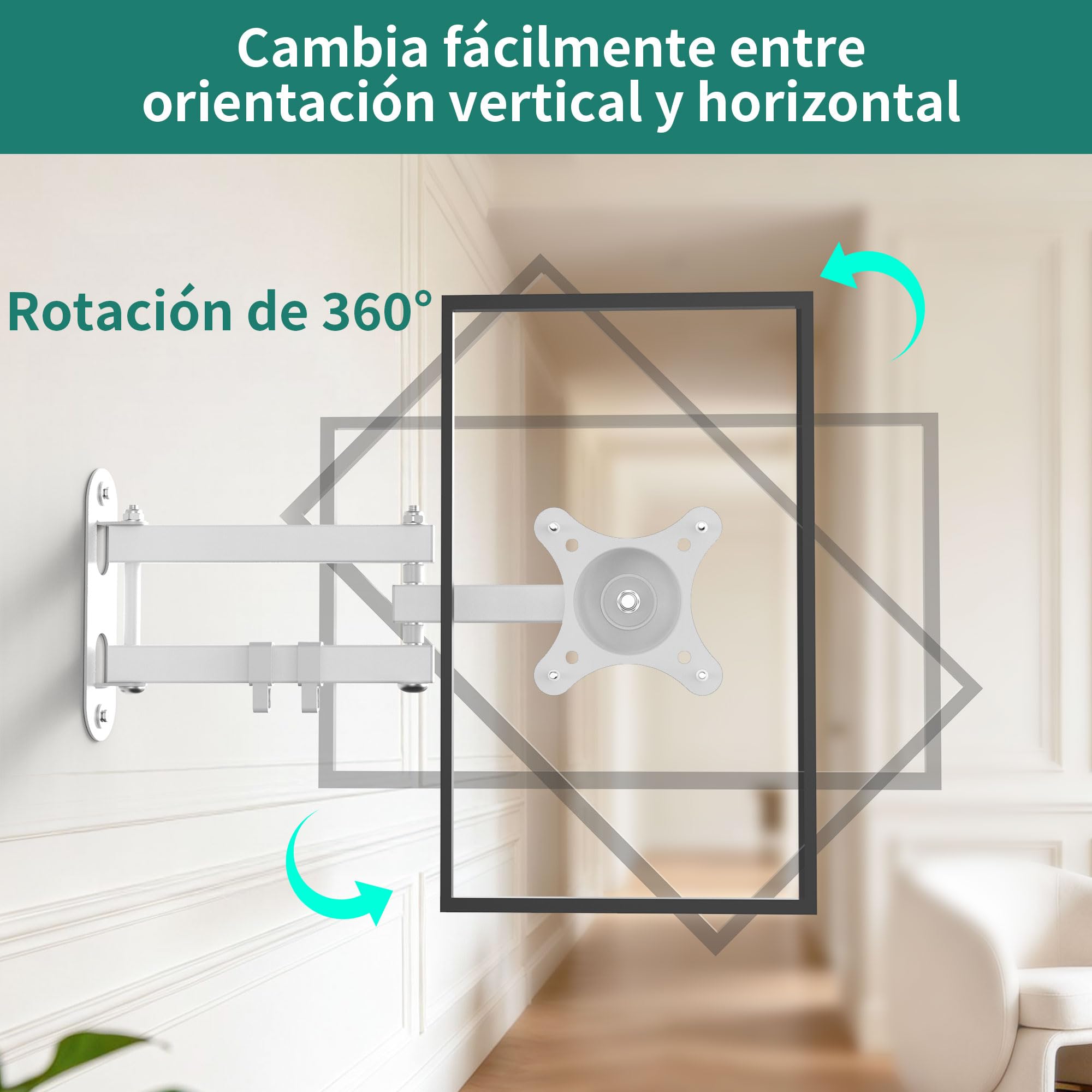 HomeMount Soporte de Pared para Show 15/21, Pantallas de 10–32"