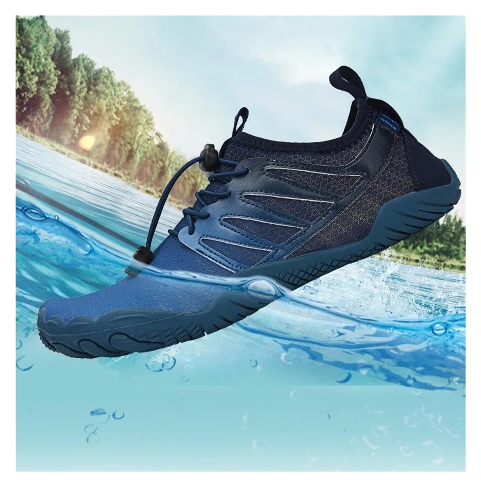 Scarpe da Scoglio Scarpe da Nuoto in Acqua, Scarpe Ginnastica, Sandali Spiaggia a Piedi Nudi, Immersione ad Asciugatura Rapida, Palestra, Campeggio e Pesca