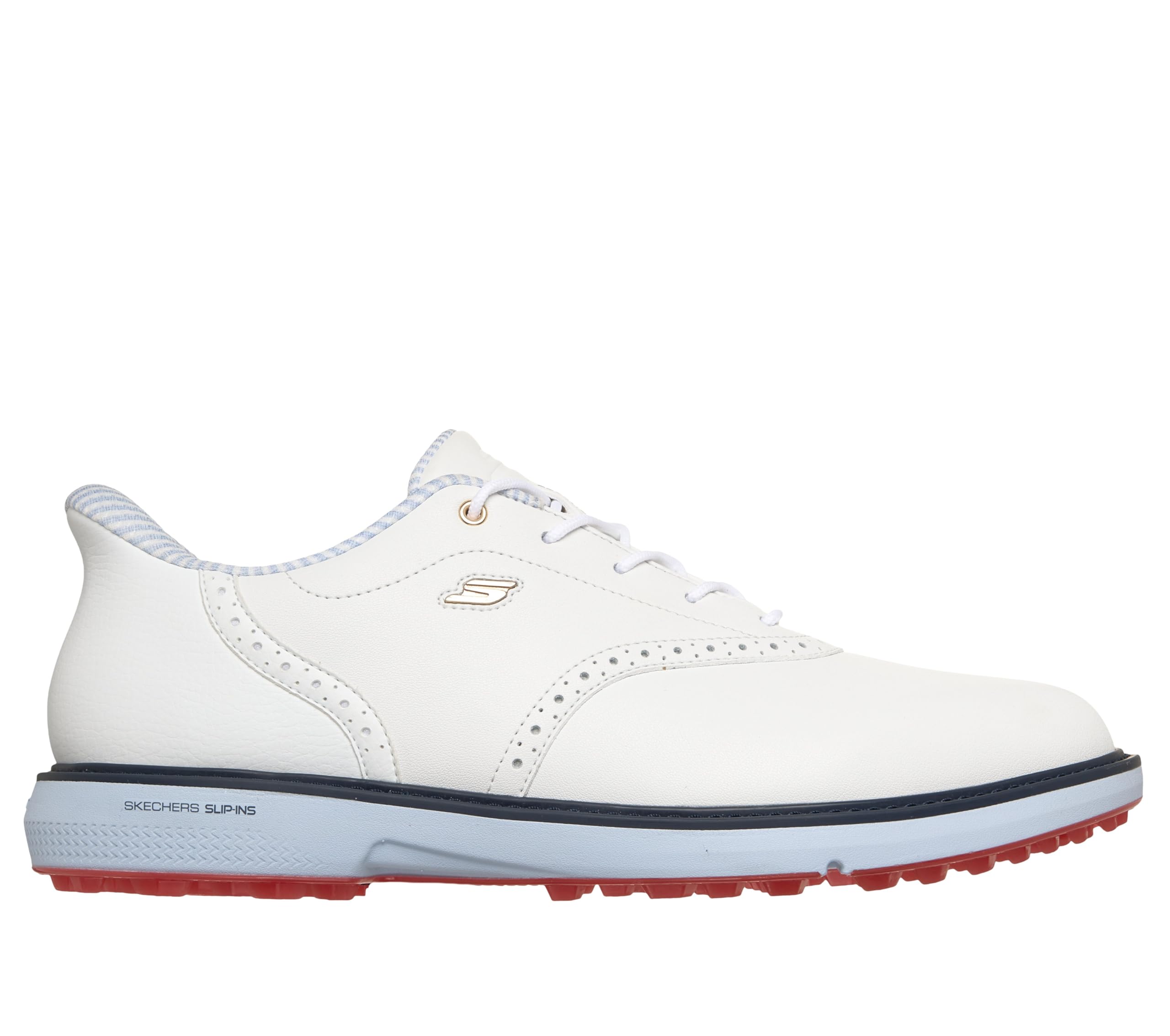 Skechers Herren Go Golf Prestige Sl Waterproof Spiked Golf Shoes Slip-InTurnschuhe, White/Navy/Red Spikeless, 42.5 EU – Ansicht 5
