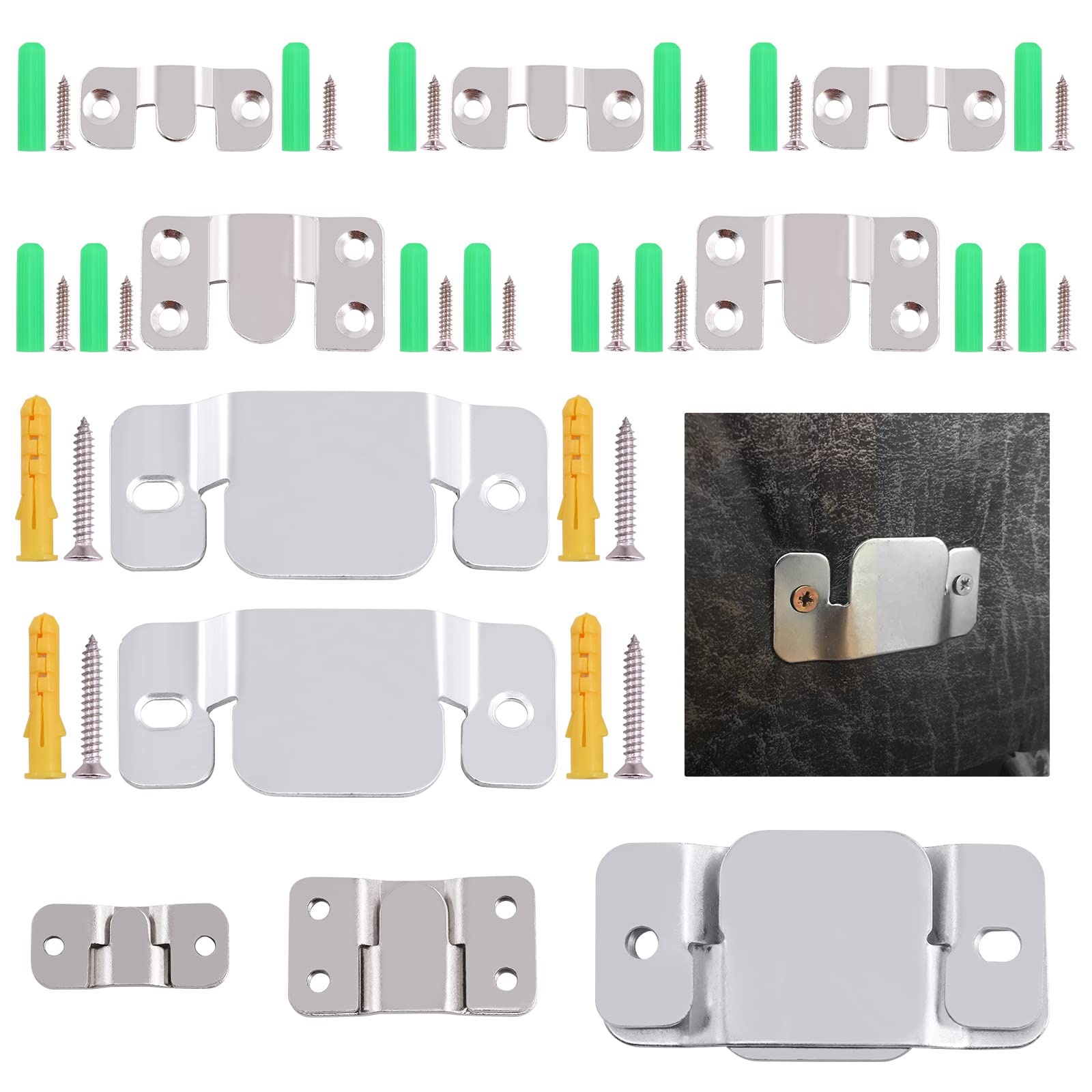 Fixation encastrée canapé métal 132 pcs connecteur meuble sectionnel vis