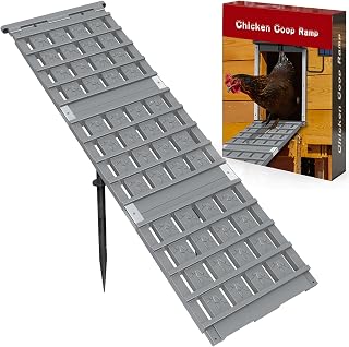 NIUXX Chicken Coop Ramp: Length Adjustable - Waterproof & Non-Slip Chicken Ladder - Easy to Clean - for Poultry with Limited Mobility or Flightless Chickens