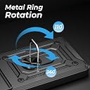 A rtistque Armor Bumper Back Case Cover for Nothing CMF Phone 2 Pro 5G | Stylish Ring Holder & Inbuilt Stand | Sliding Camera Cover | TPU Protective Design | Nothing CMF 2 Pro Back Cover - Black gallery image