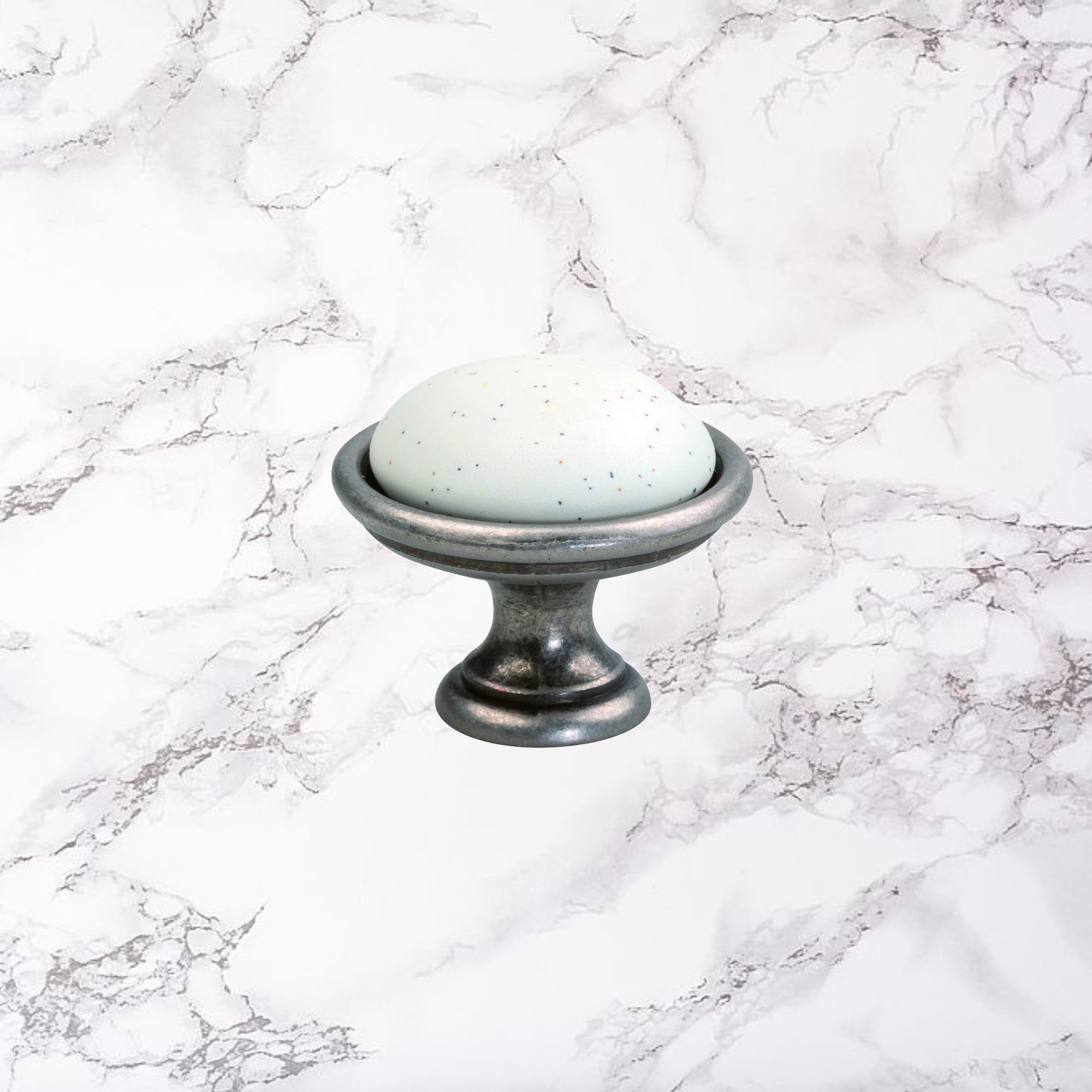 Image secondaire de Bouton de Tiroir en Porcelaine Céramique Vintage 34 mm - Cyclingcolors