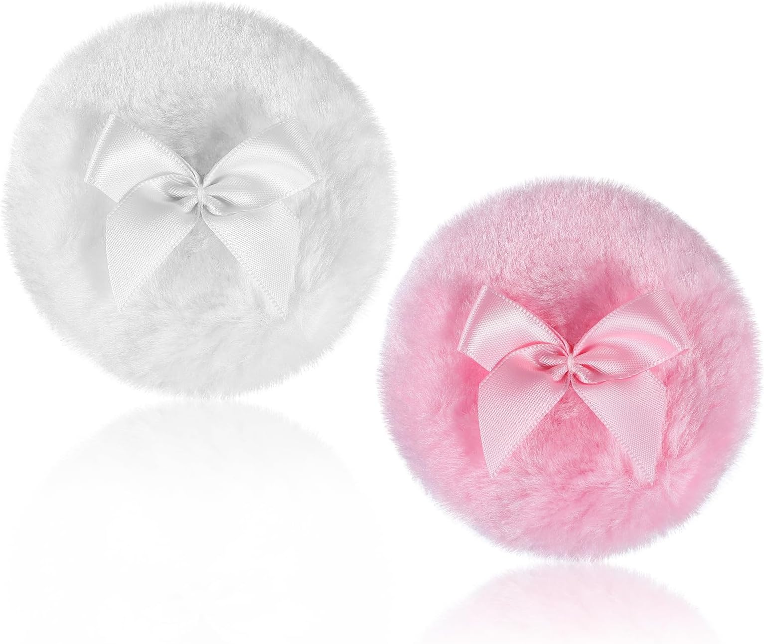 2 PCS Powder Puff for Women, Soft Makeup Powder Puffs, Loose Powder Puff for Face and Body, Gentle Setting Powder Applicator, Travel-Friendly 90x30mm Beauty Blender Sponge