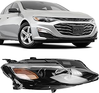 FIONE Headlight Assembly For Chevy Malibu 2019-2022 Halogen Headlamp Right