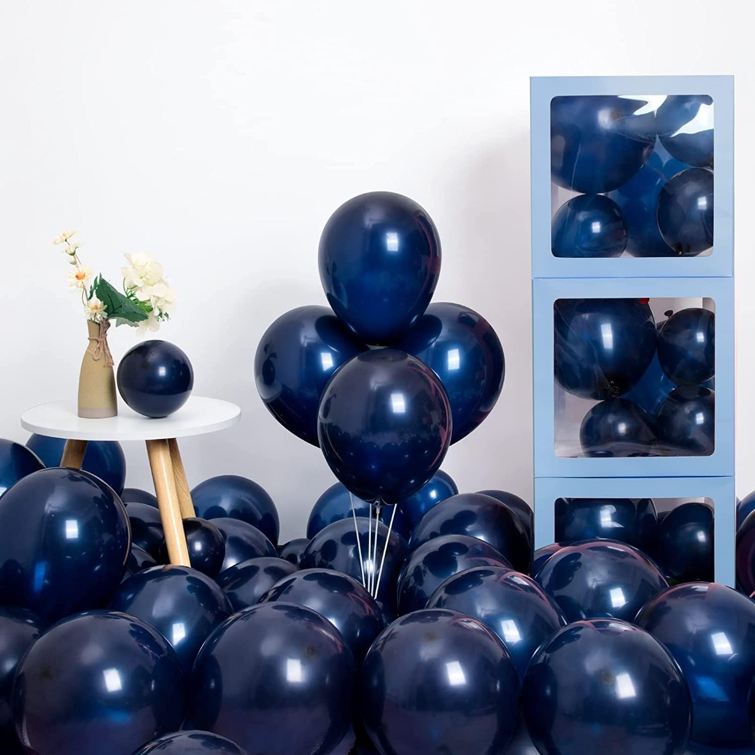 Rubber Ar Giftzadda Navy Blue Balloon Arch Kit For Birthday |Anniversary|Welcome Baby|Baby Shower|Theme Party Decoration (Navy Blue)|Pack of 50-image-41