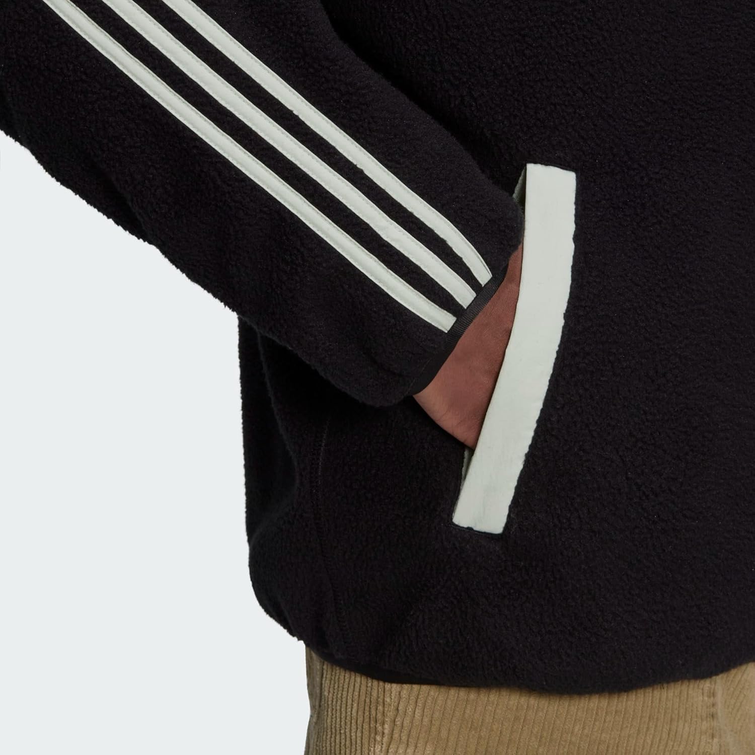 adidas Men's Real Madrid Lifestyler Flece Jacket - Image 4