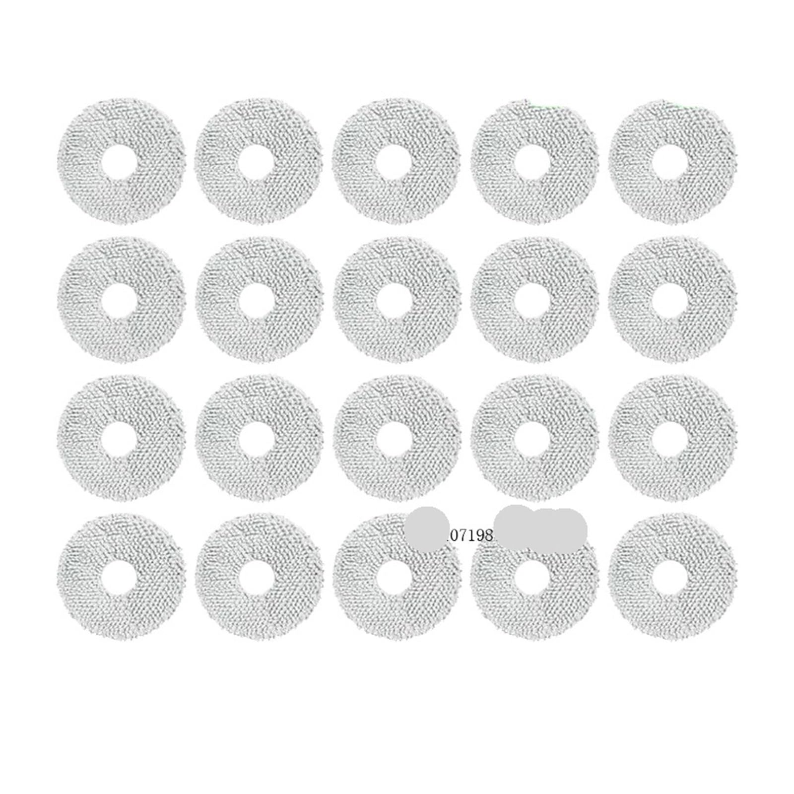EEZII Mop Cloth,compatible ForXiaomi， Robot Vacuum S10+ S20+ X10+ X20 Plus B101CN For Dreame L10S Ultra L10S Pro L10 Prime S10 Pro(20pcs)
