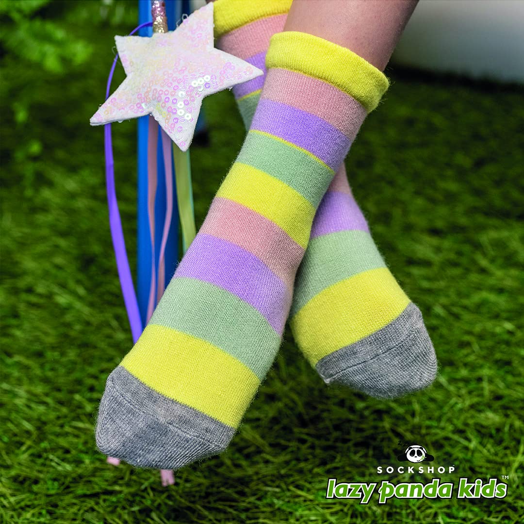 SockShop Dziecięce bambusowe skarpety szkolne, dla chłopców i dziewcząt, jednokolorowe, oddychające, miękkie, chłodzące, wygodne mankiety, gładkie szwy na palcach, 6 par