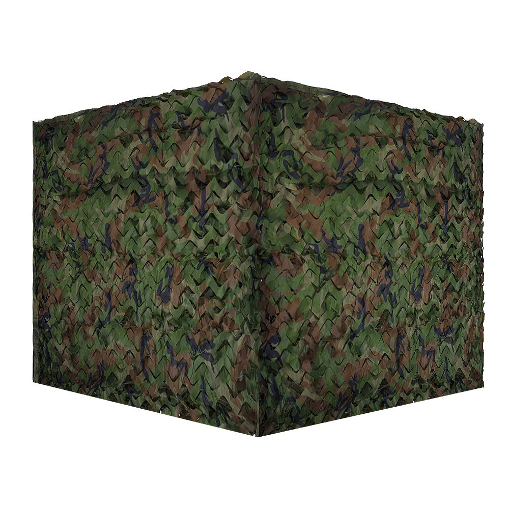LOOGU Red de camuflaje militar duradera con rejilla para decoración, parasol, caza, tiro, escondite para acampar