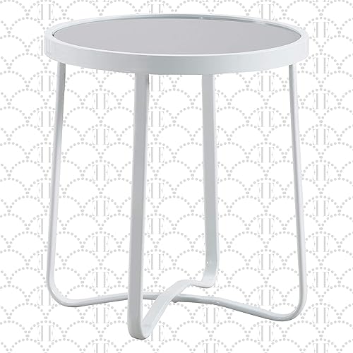 Elle Decor Modern Mirabelle Outdoor Patio Modular Furniture Collection, White