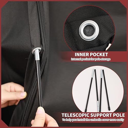 Miniatura 5 de RICHIE Cubierta Paraguas 205 Gris Claro DHPUC205-BK-M