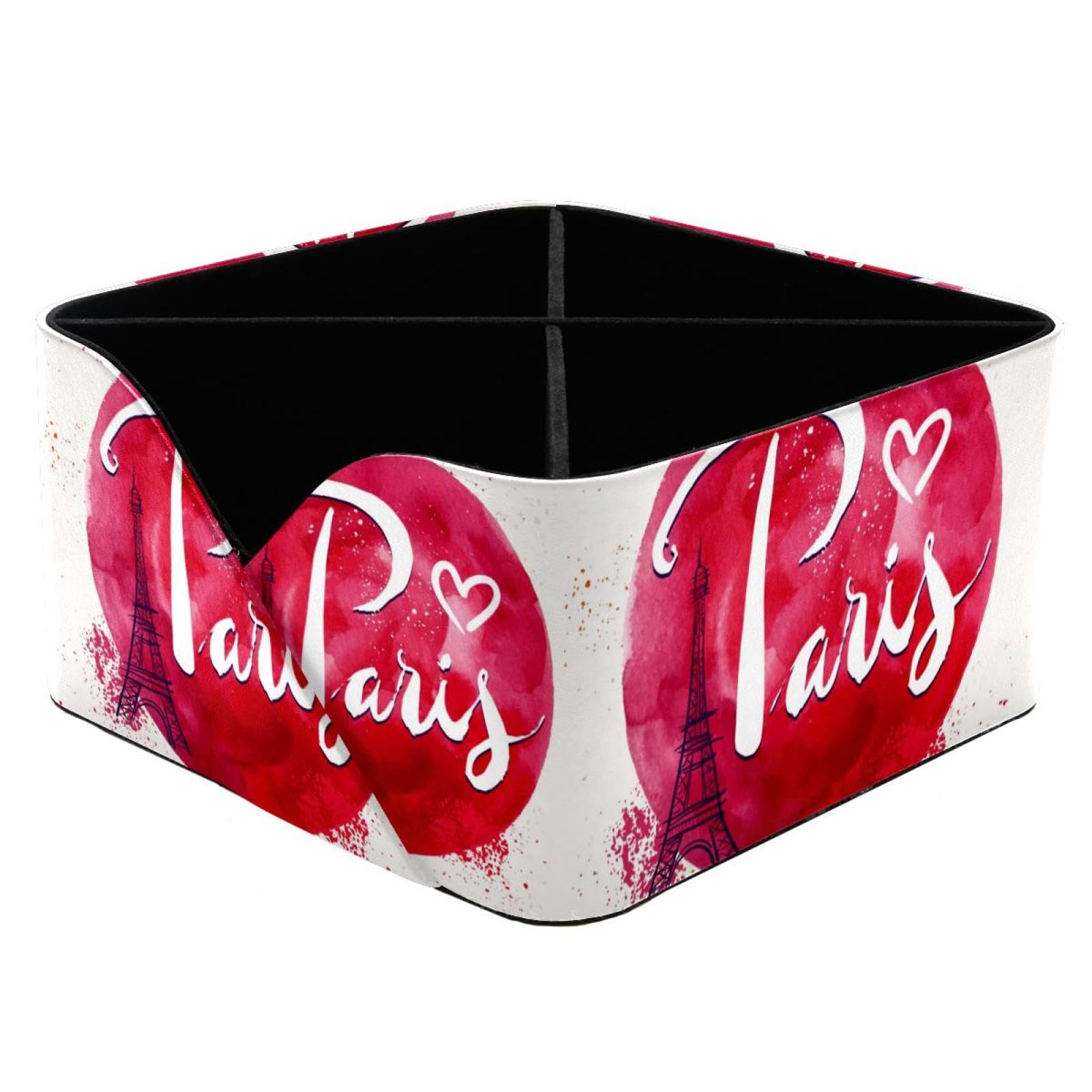 Organiseur de bureau Aquarelle Paris avec 4 compartiments et pot à stylos