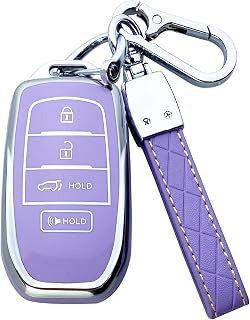 Key Fob Cover Case Compatible with Toyota RAV4 Prime Corolla Cross Tundra Grand Highlander Venza Sienna