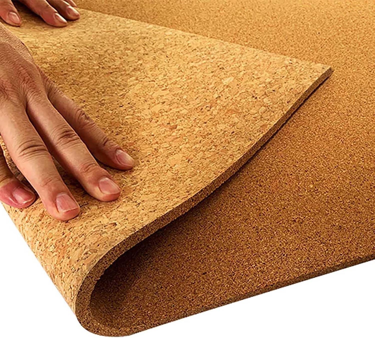 Natural Cork Boards for Walls, Bulletin Board Sheet, Large Cork Board, Cork Mat Roll, Cork Rolls 6mm 8mm Thick, for DIY Supplies Home (Color : Thick 6mm, Size : 1.1mx3m(3.6ftx9.8ft))