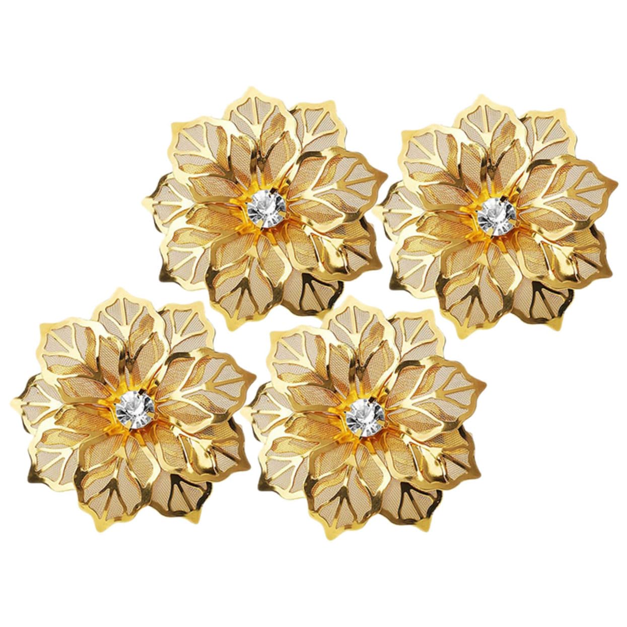 PRETYZOOM 20pezzi Anello Portatovaglioli Inossidabile Per Matrimonio e Feste Elegante Fibbia Per Tovaglioli Dorata Perfetta Per Decorazioni Di Tavola e Occasioni Speciali