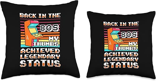Miniatura 3 de Video Game Player Retro Gamer Gaming Classic 80s Arcade Game Throw Pillow