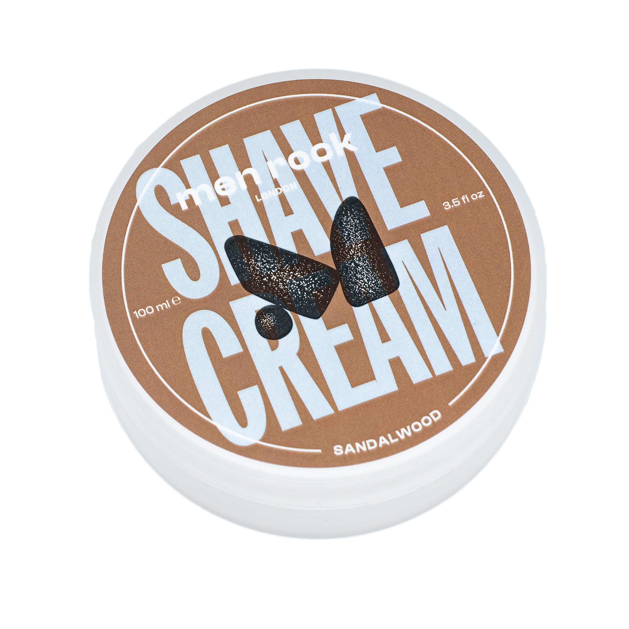Men Rock The Life Shaver Sandelholz Rasierset Männer - Inklusive Rasiercreme, Synthetischem Rasierpinsel & Rasierpinselhalter