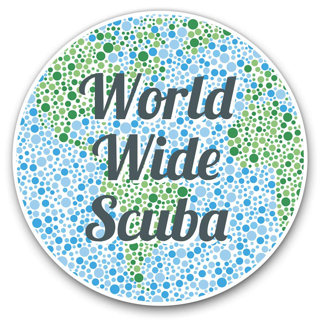 2 x 30cmVinyl Stickers - World Wide Scuba Diving Diver Decals for Car Van Luggage Scrap Book Fridge #4267