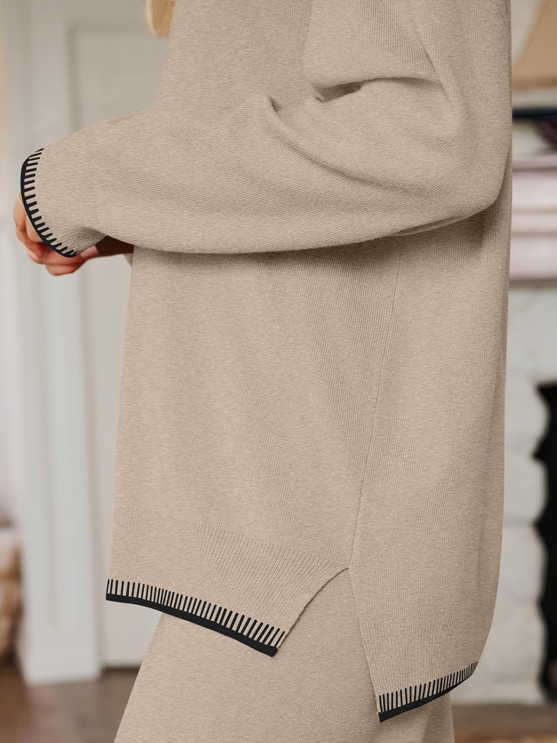 LILLUSORY 2 Piece Knit Lounge Sets Womens Matching Sweater Sets - Image 5