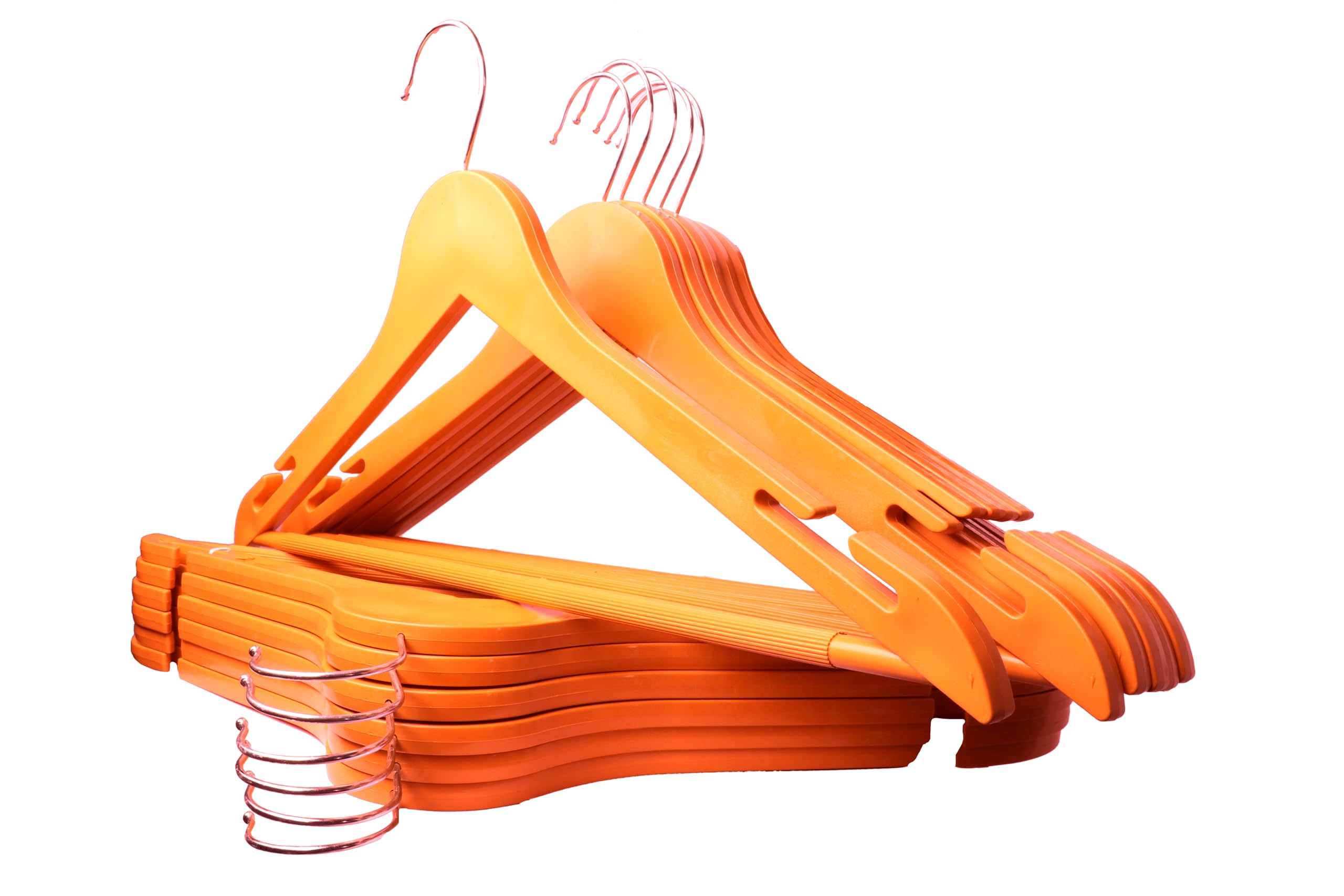 JD Fresh 6 PCs Plastic Hanger for Clothes Hanging/Shirt Hanger/Saree Hangers/Hook Hanger/Clothes Hanger for Wardrobe/Trouser and Dress Hanger-1 Set (6 Pieces)