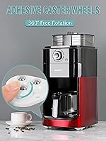 Vista 2 de 4 PCS Ruedas Giratorias Adhesivas Pegajosas para Electrodomésticos Pequeños, Deslizadores Giratorios Mini Rueda Universal Autoadhesiva, Rotación