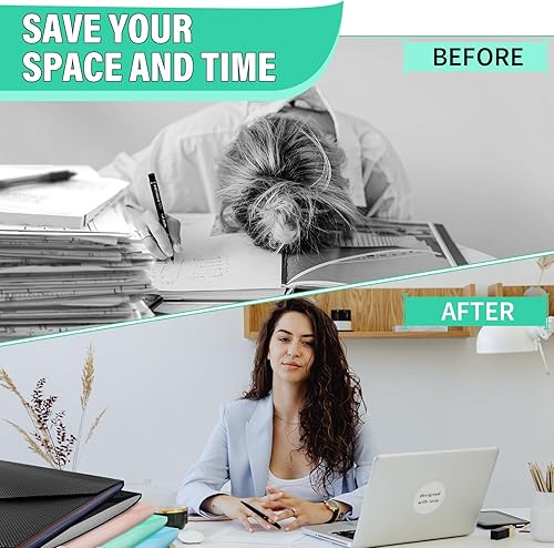 Miniatura 5 de Nicecho Carpeta de archivos expansible, organizador de archivos de acordeón de 7 bolsillos, tamaño carta A4, organizador de recibos de documentos,