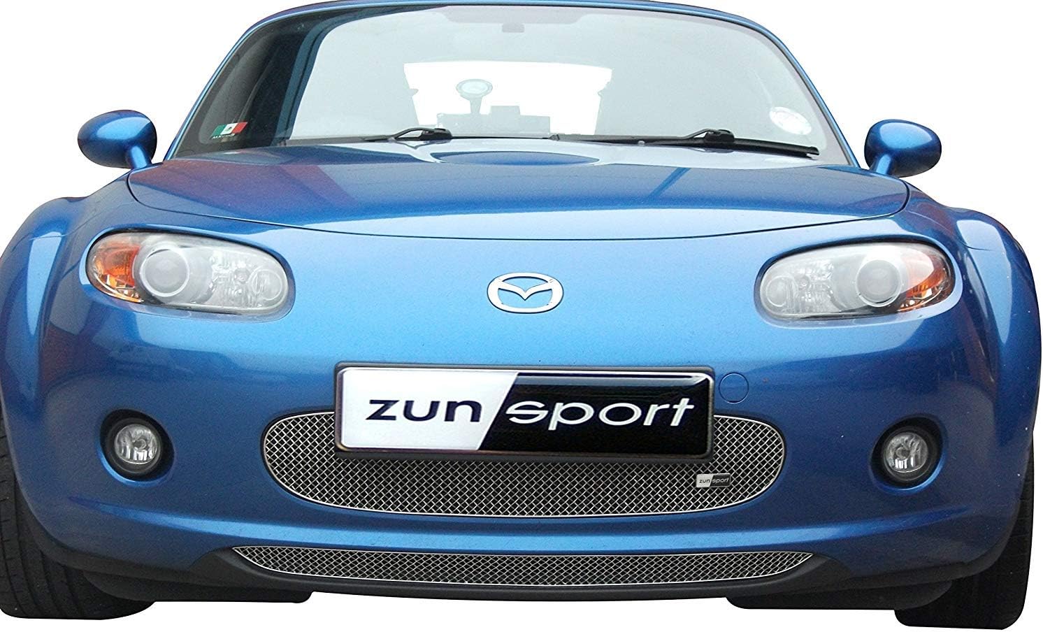 Zunsport Compatible With Mazda MX5 Mk3 - Front Grill Set - Silver finish (2006 to 2009)
