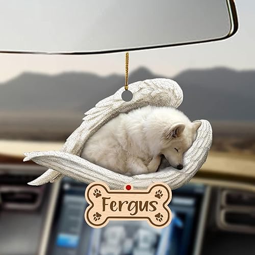 Miniatura 42 de Chihuahua Sleeping Angel - Adorno conmemorativo de acrílico 2D personalizado para perro, regalo para la pérdida de mascotas, regalo de simpatía