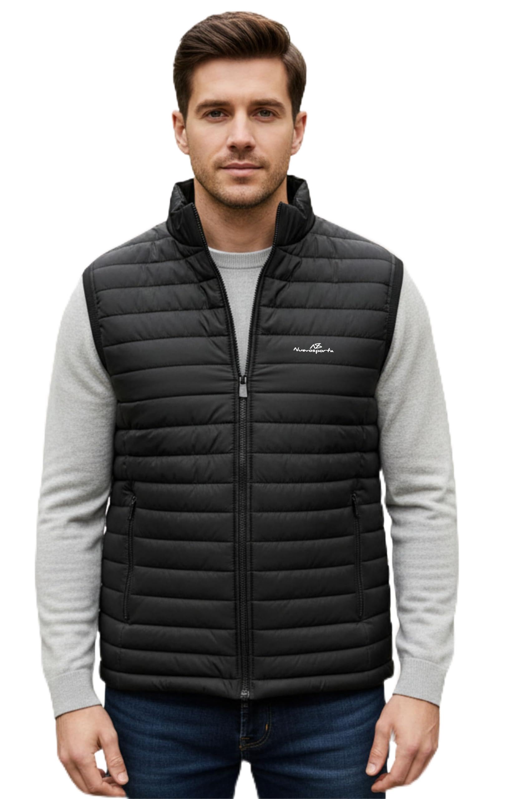 Solid White Quilted Sleeveless Puffer Jacket-picture-21