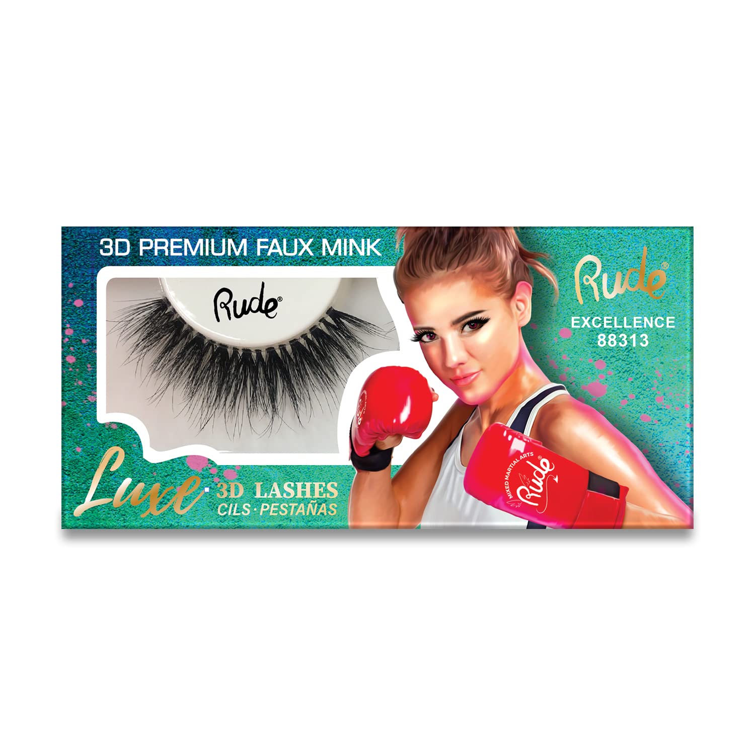 RUDE Luxe 3D Premium Faux Mink Lashes - Excellence