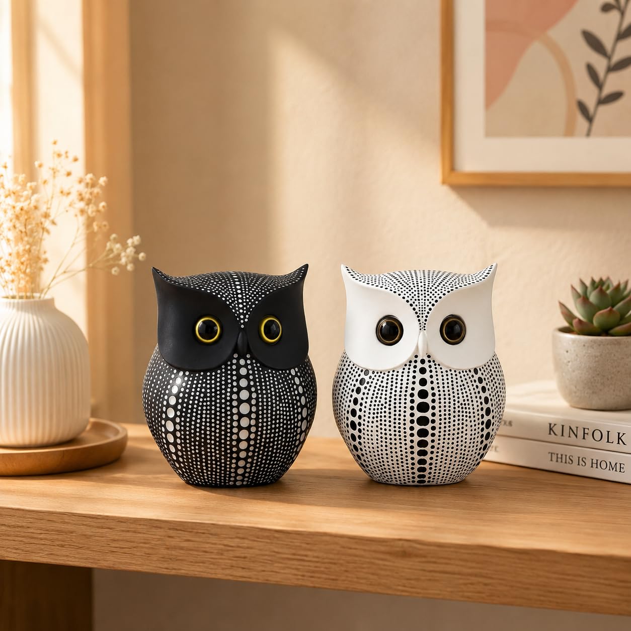 Lucky Owl Statues - Home Decor -6