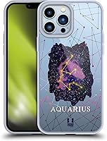 Vista 1 de Head Case Designs Aquarius Zodiac Constellation - Funda de gel suave compatible con Apple iPhone 13 Pro Max