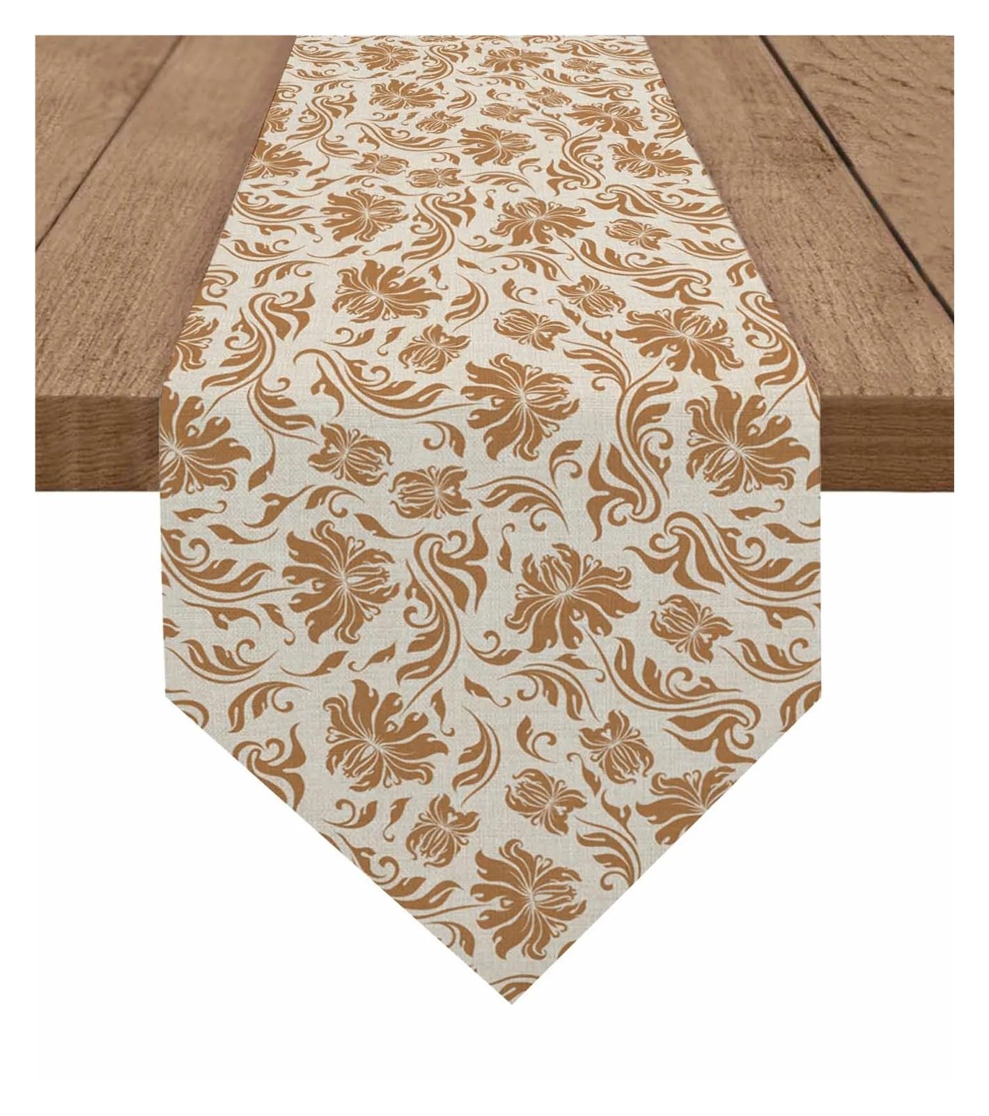 Table Runner Table Runner Retro Plants Flowers Holiday Party Tablecloth Kitchen Dining Runners Wedding Decorations(33x183cmTable Runner)