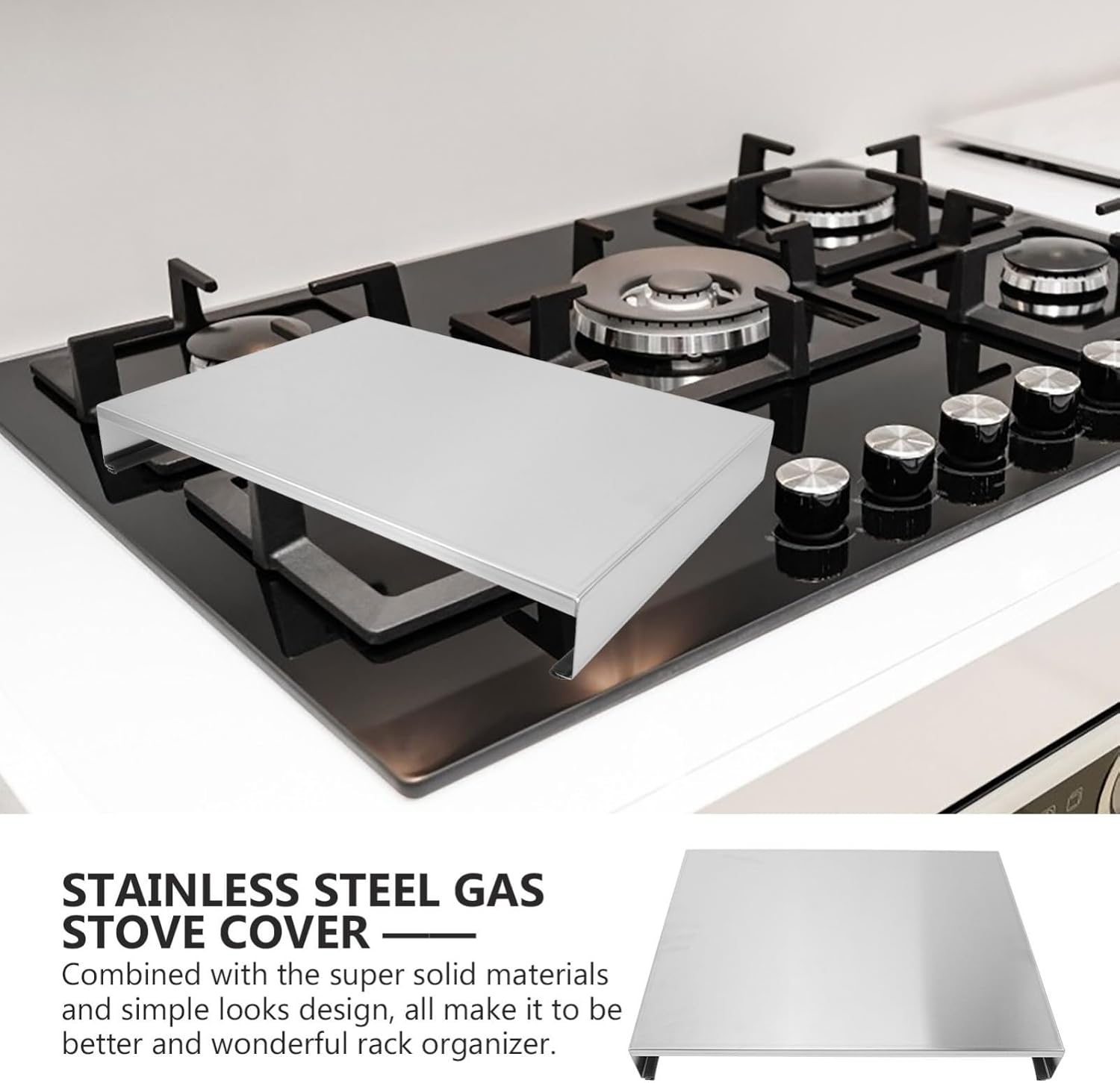 Stainless Steel Induction Furnace Bracket Sturdy Kitchen Storage Rack for Cookware and Sundries for Organizing Kitchen Countertops and Cabinets