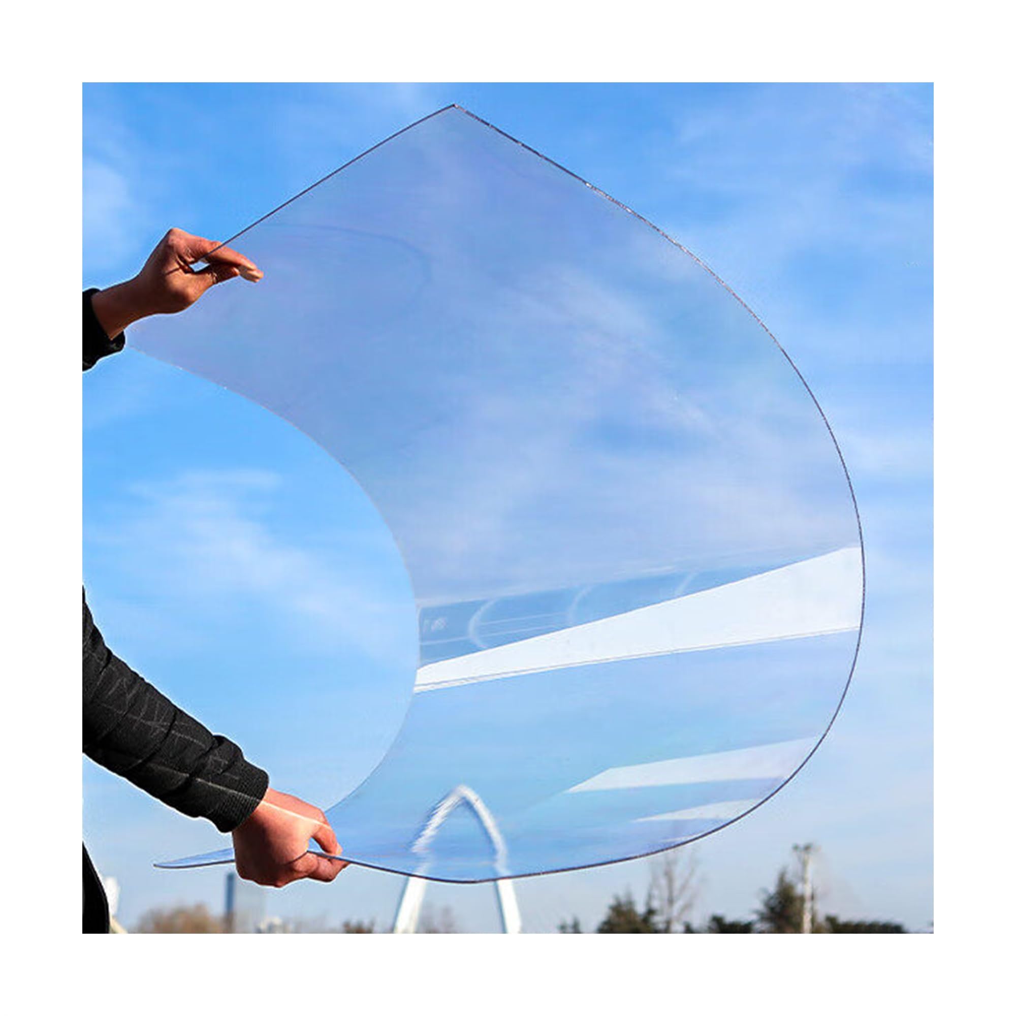 SRDCAIM Polycarbonate greenhouse panels Clear Roof Panels Glass Replacement Daylighting Panels for Outdoor patios, partitions, awnings, Sheds, Carports, Kennels(1.2mm,60x70cm/23.6x27.6in)