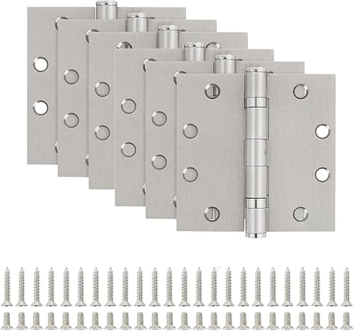 Miniatura 7 de Bisagras de puerta TDC Bisagras de hardware, bisagras interiores cuadradas de 4 pulgadas para puertas, bisagra de puerta de rodamiento de bolas,